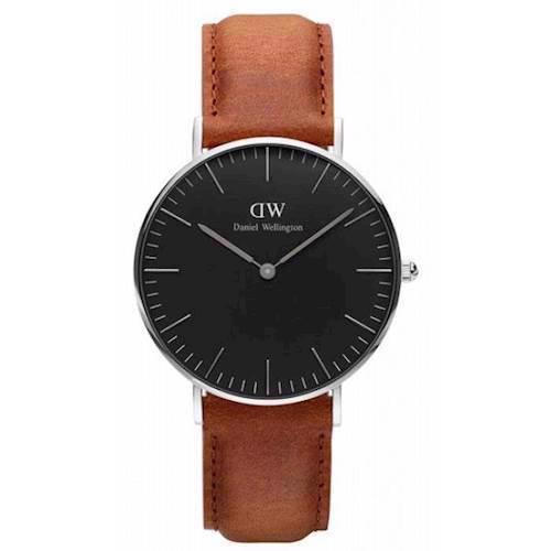 Image of rustfri stål Classic Black Durham quartz Dame ur fra Daniel Wellington